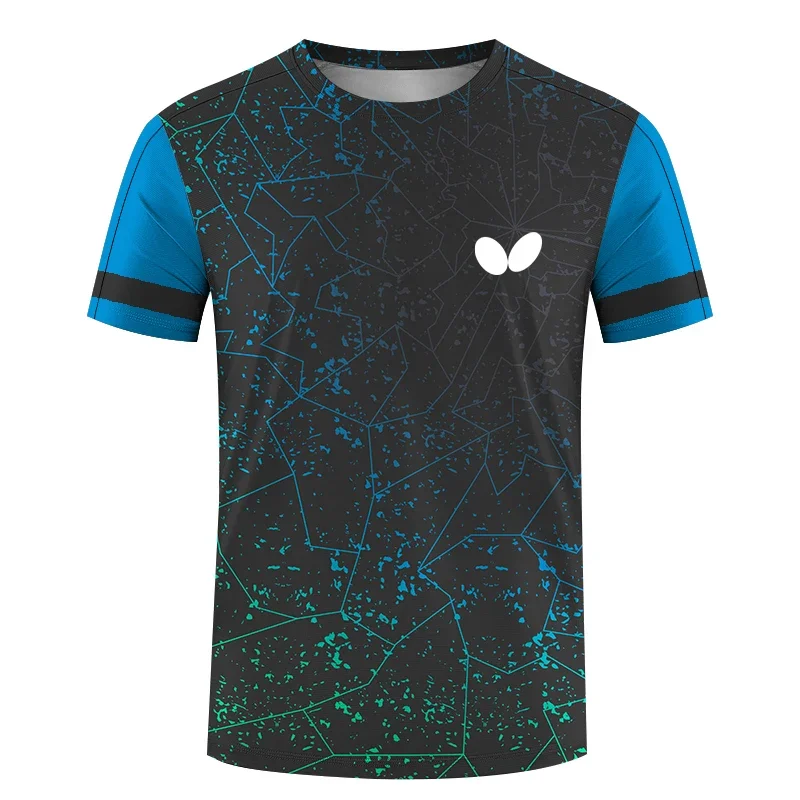 Table Tennis Jersey Butterfly - Męska koszulka z krótkim rękawem, okrągły