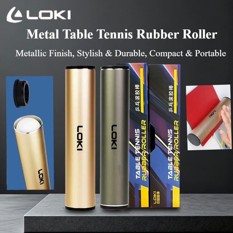 Table Tennis Video Game - LOKI Metalowy Pojemnik na Gumki do