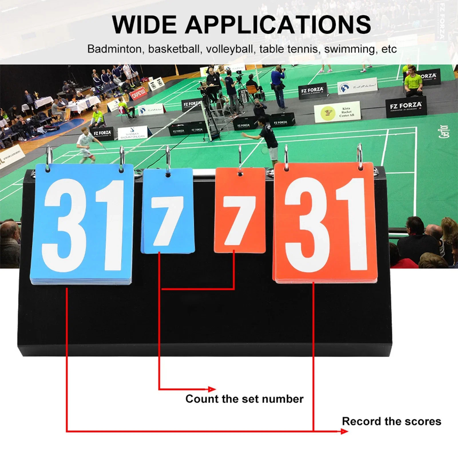 4-cyfrowa tablica wyników zawo – Table Tennis Scoreboard recenzja i cena