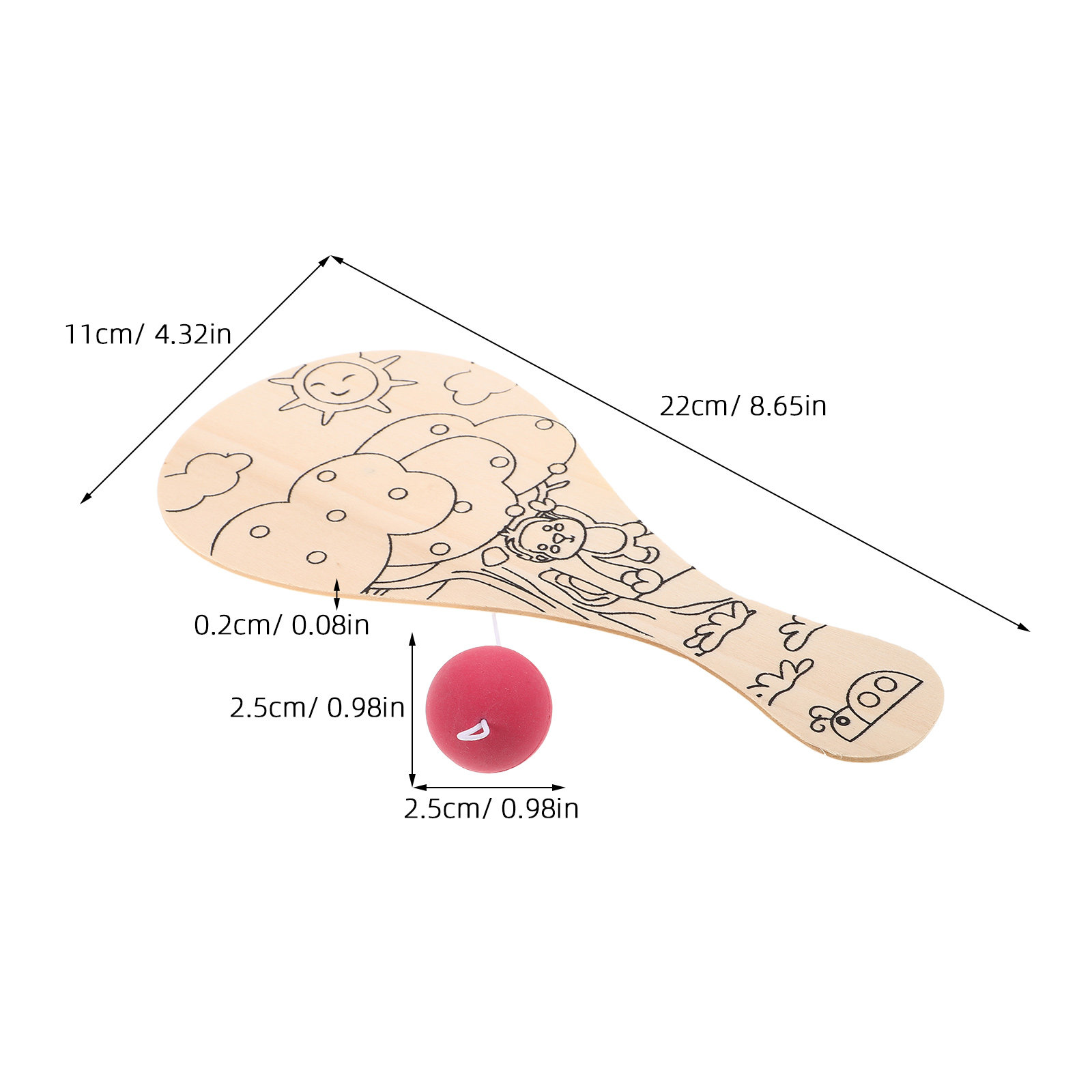 8 szt. dziecięcych drewnianych – Table Tennis Drawing recenzja i cena