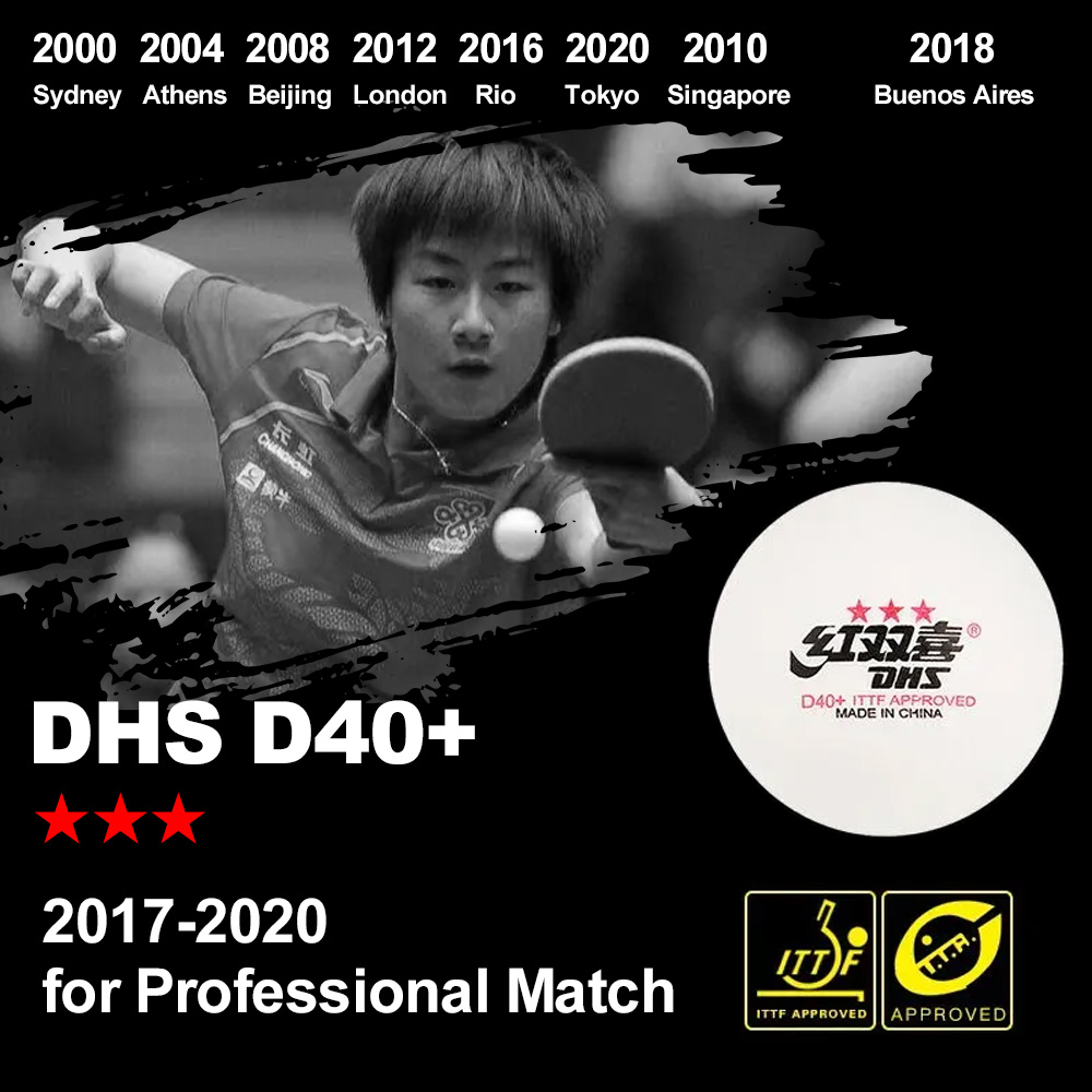 DHS D40+ DJ40+ Piłki do ping-p – Table Tennis Video Game recenzja i cena