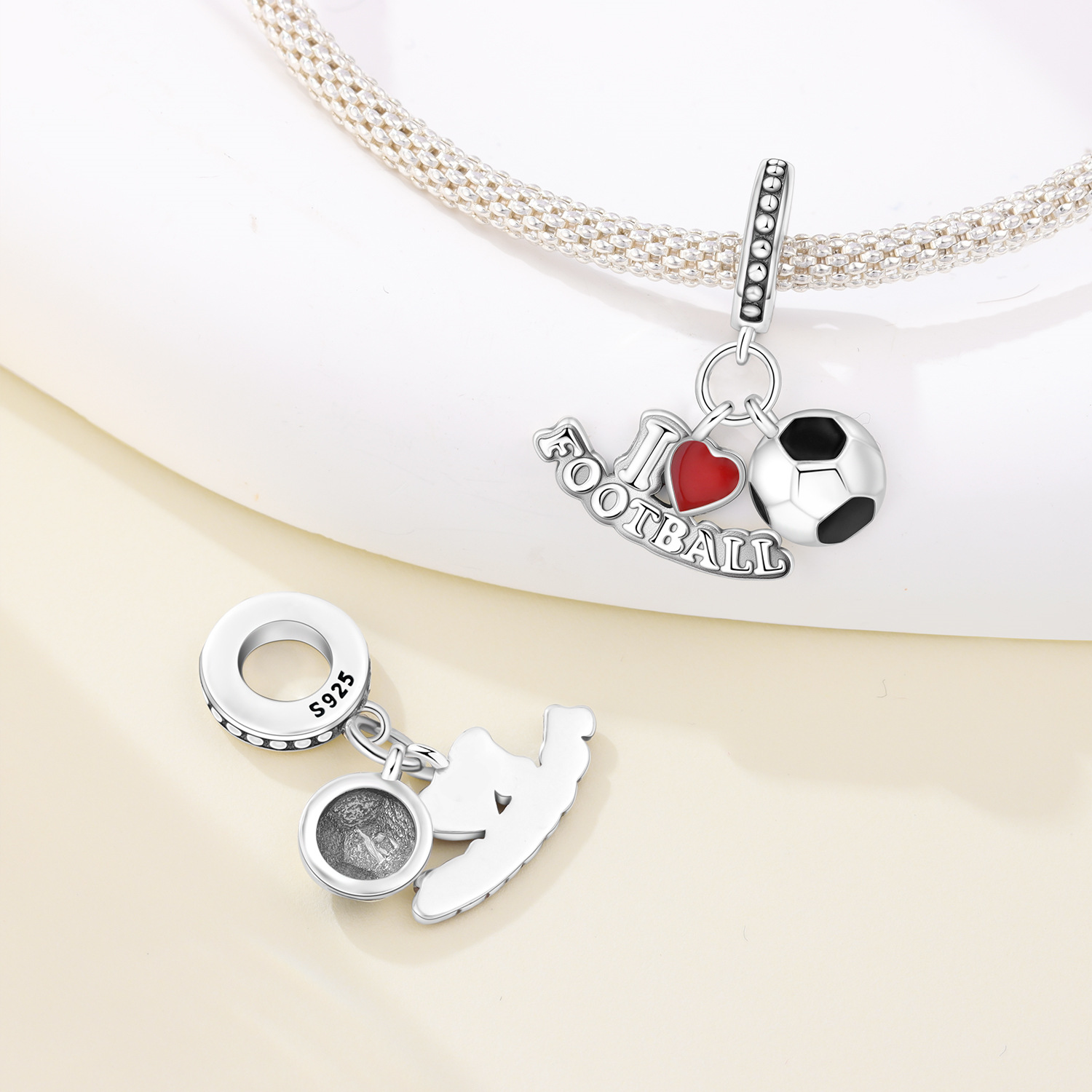 MISEFF S925 Srebrny Charms Spo – Table Tennis Volleyball recenzja i cena