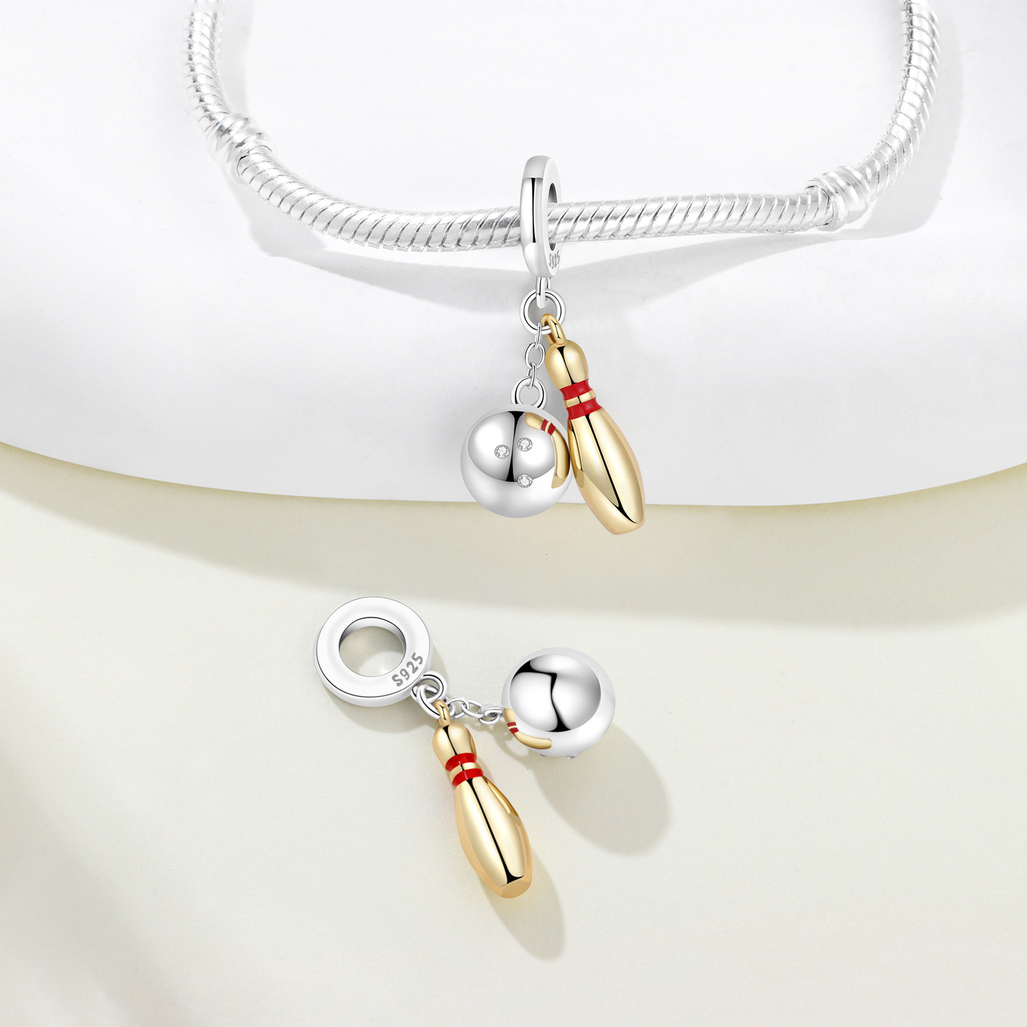 MISEFF S925 Srebrny Charms Spo – Table Tennis Volleyball recenzja i cena